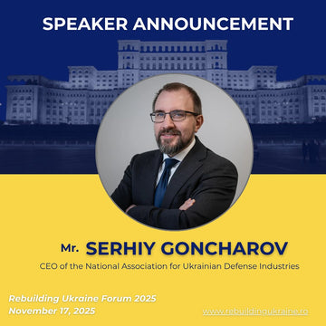 NAUDI представила бачення відновлення України на форумі «Rebuilding Ukraine Forum 2025» в Бухаресті (Румунія)