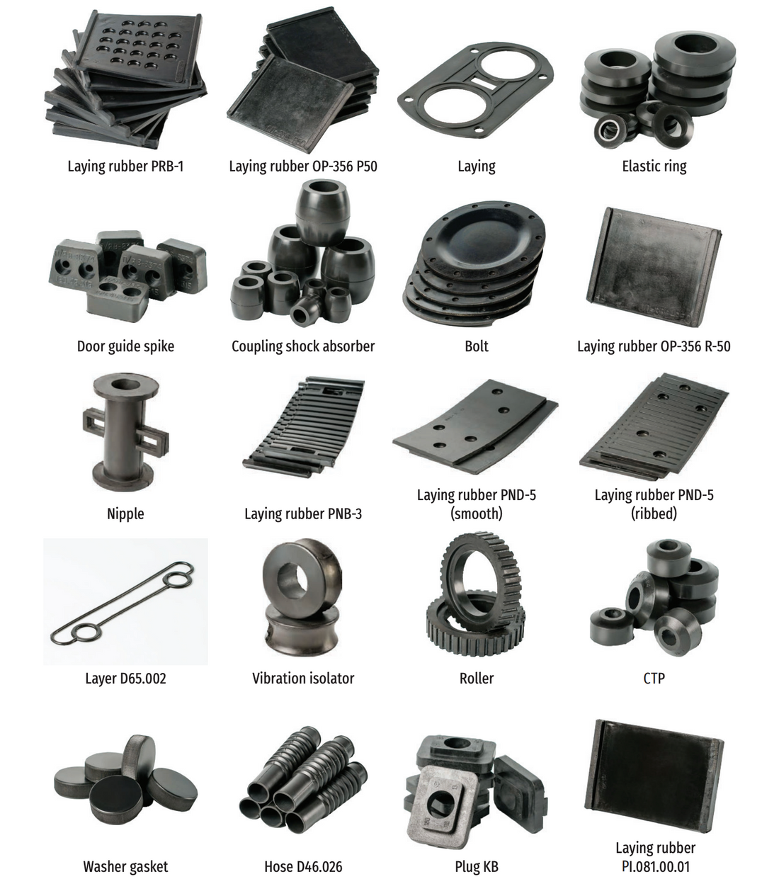 Rubber engineering products